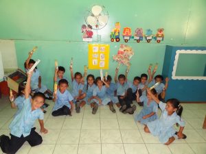 Children in Cocal, Costa Rica with their Sunstar Toothbrushes